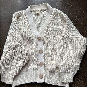 Babaa no 18 cotton cardigan - natural